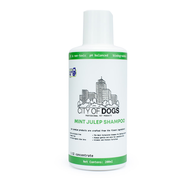 Травяной шампунь с мятой City of Dogs Mint Julep, 200 мл