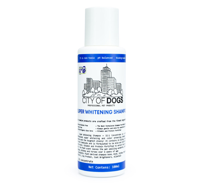Суперотбеливающий шампунь City of Dogs Great White, 100 мл Суперотбеливающий шампунь City of Dogs Great White, 100 мл