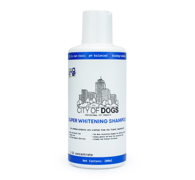 Суперотбеливающий шампунь City of Dogs Great White, 200 мл