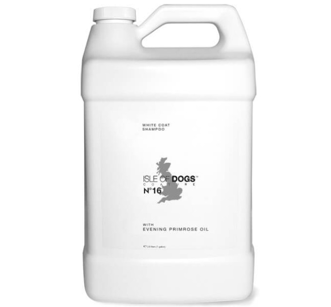 Шампунь Isle of Dogs для белой шерсти собак №16 с маслом Вечерней примулы 3,78 л галлон