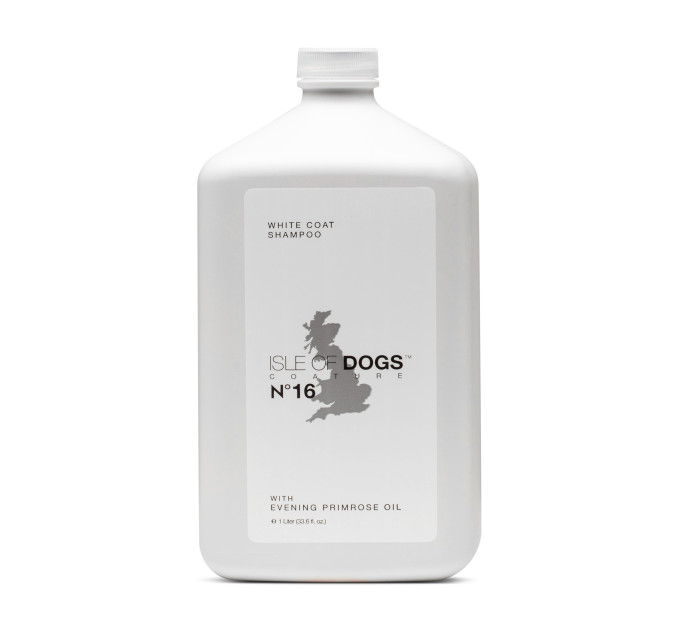 Шампунь Isle of Dogs для белой шерсти собак №16 с маслом Вечерней примулы 1 литр