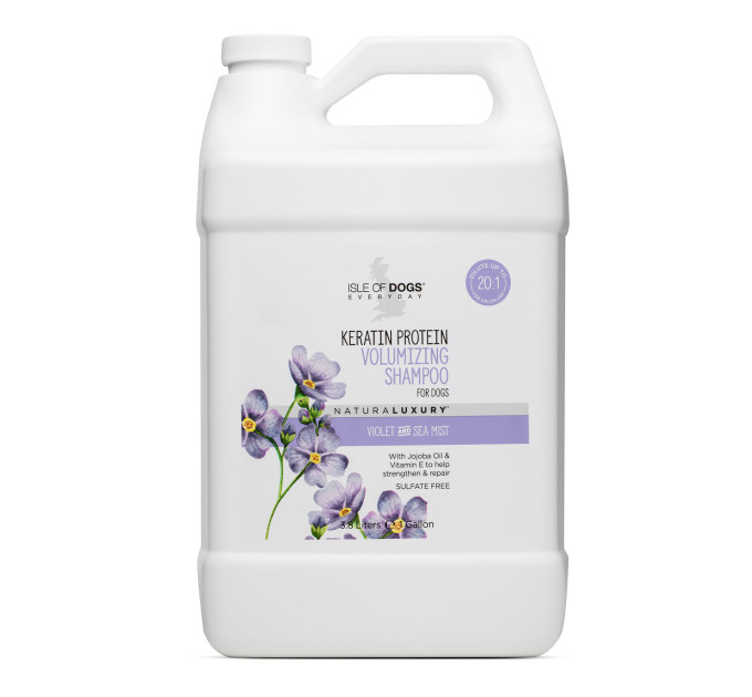 Шампунь Isle Of Dogs Для Объемной Шерсти Собак KERATIN VOLUME 3,78 Л Галлон