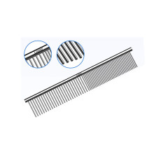 Расческа Lilpep Малая для шерсти собак, металлическая разнозубая, 2,4 см