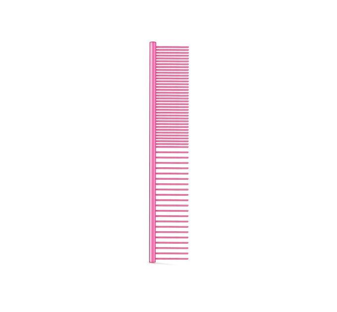 Расческа BOAO для шерсти собак, металлическая, розовый, 19 см х 3,3 см Расческа BOAO для шерсти собак, металлическая, розовый, 19 см х 3,3 см