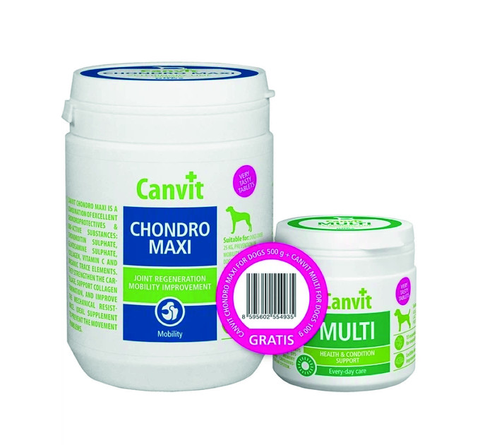 Canvit Chondro Maxi for dogs 500g+Canvit Multi for dogs 100g Canvit Chondro Maxi for dogs 500g+Canvit Multi for dogs 100g